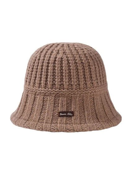 Winter Pure Color Fashion Knitted Patch Warm Hat Ada Fashion