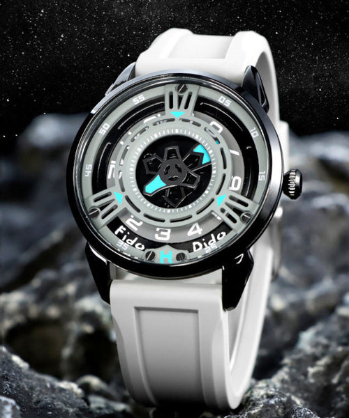 Silicone Rubber Blue Hollow Women Watches Waterproof Out FashionChic