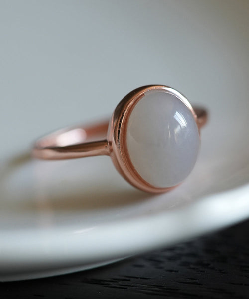 Women Gold Sterling Silver Overgild Jade Rings AC1084 Genistyle Shop