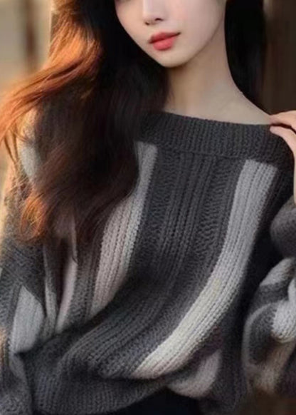 Women Grey Original Design Cozy Knit Sweater Winter WX005 ABC