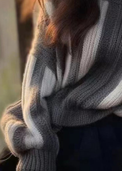 Women Grey Original Design Cozy Knit Sweater Winter WX005 ABC