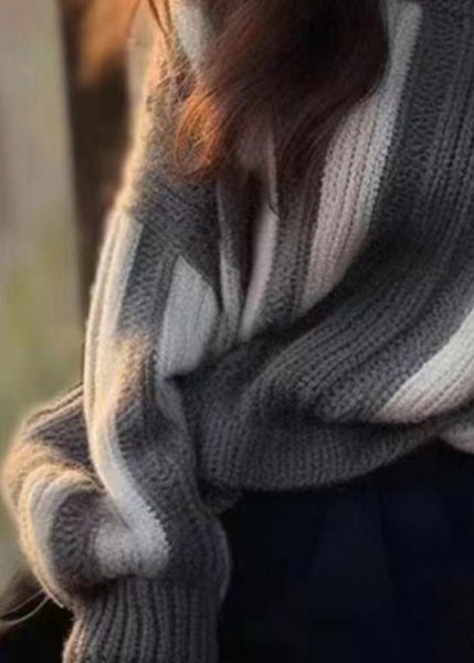 Women Grey Original Design Cozy Knit Sweater Winter WX005 ABC