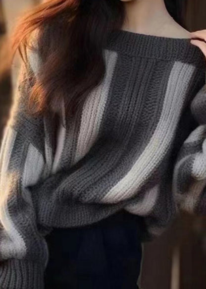 Women Grey Original Design Cozy Knit Sweater Winter WX005 ABC