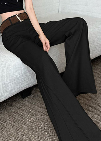 Spring Wide High Pockets Women Pants Khaki Leg Waist Patchwork FashionChic