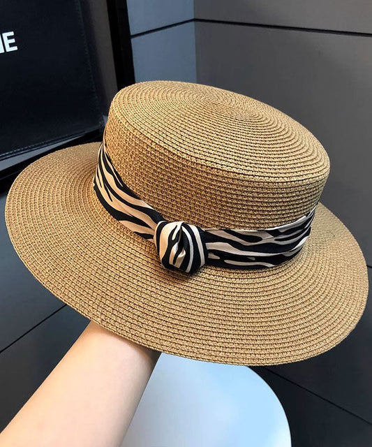 Straw Khaki Women Woven Hat Versatile Cloche FashionChic