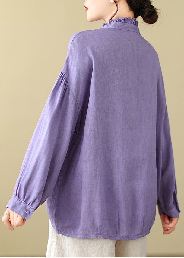 Women Lavender Oversized Cotton Top Spring TM016 ABBC