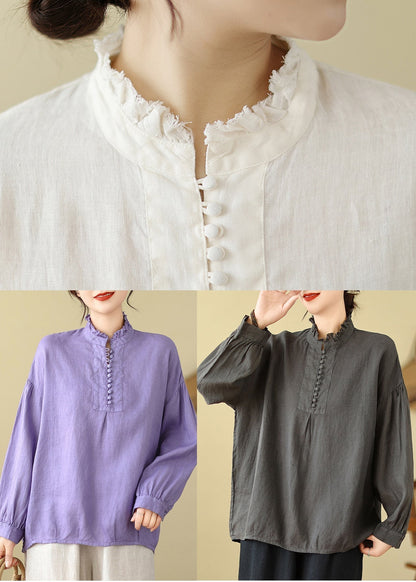 Women Lavender Oversized Cotton Top Spring TM016 ABBC