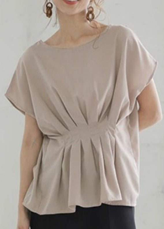 Wrinkled Summer Tank Nude Tops Women Oversized Cotton FashionChic