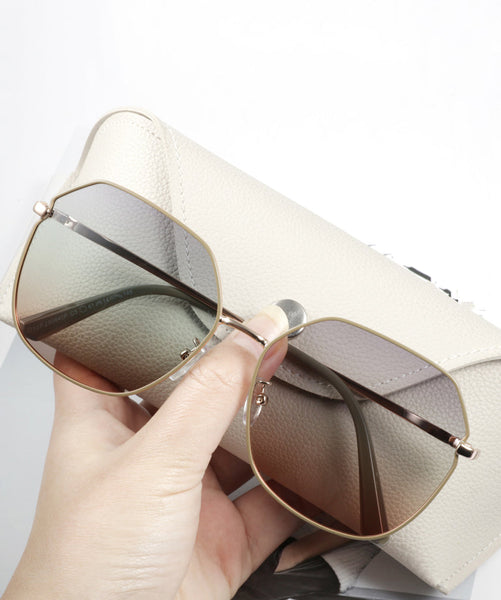 Women Pink Large Frame Gradient Round Face Sunglasses XS1049 Ada Fashion