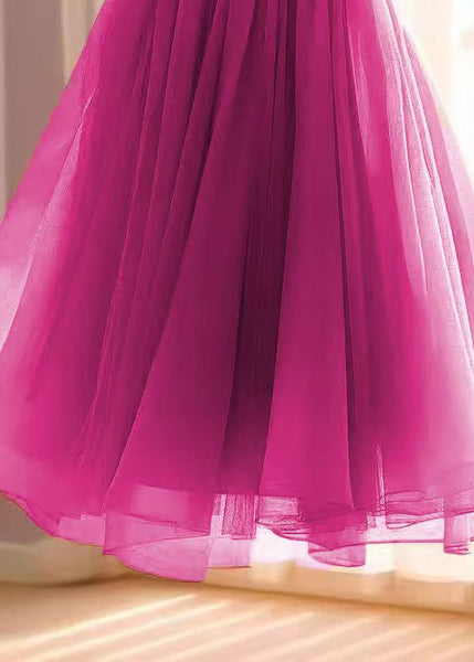 Women Skirts Waist Summer Rose High Chiffon Solid FashionChic