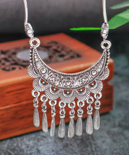 Women Silk Sterling Silver Tassel Pendant Necklace DF1030 Ada Fashion