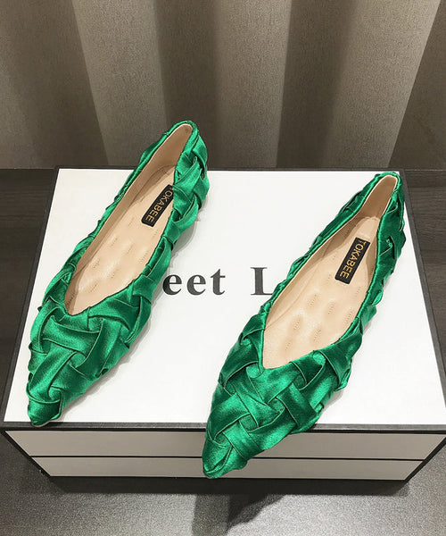 Comfy Pointed Flat Soft Women Apricot Toe Shoes FashionChic