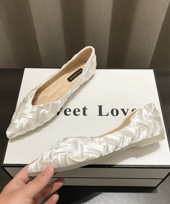 Comfy Pointed Flat Soft Women Apricot Toe Shoes FashionChic