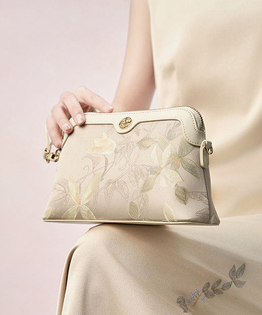 CrossBody Women Silk Print Green Bag Vintage FashionChic