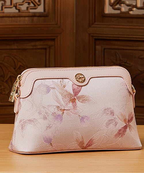 CrossBody Women Silk Print Green Bag Vintage FashionChic