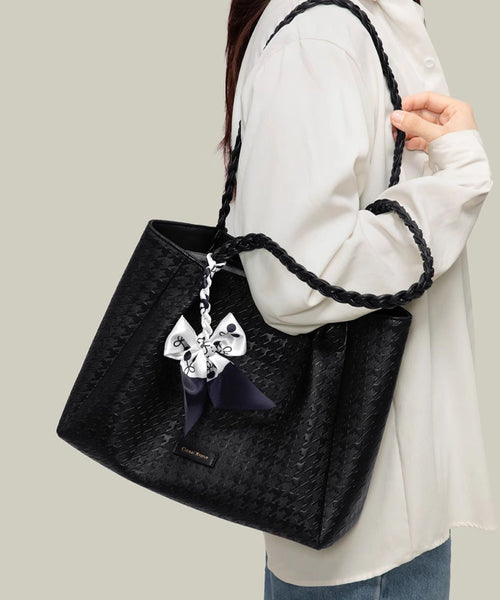Leather Bags Large Capacity White Women Faux Shoulder FashionChic