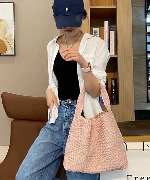 Faux Shoulder White Bag Capacity Leather Women Large FashionChic