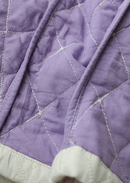 Women White Plaid Pockets Fine Cotton Filled Trenchs Spring TN014 ABC