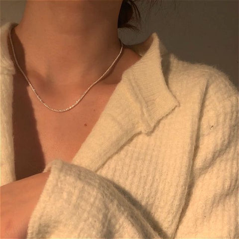 Sterling / Bracelet Necklace Silver FashionChic