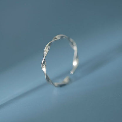 Silver Ring Twisted Sterling FashionChic