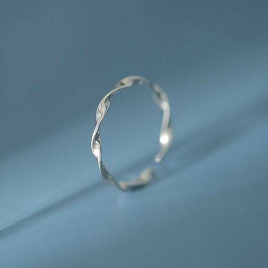 Silver Ring Twisted Sterling FashionChic