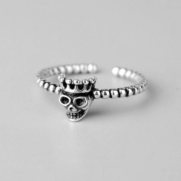 Ring Silver Open Skull Sterling FashionChic