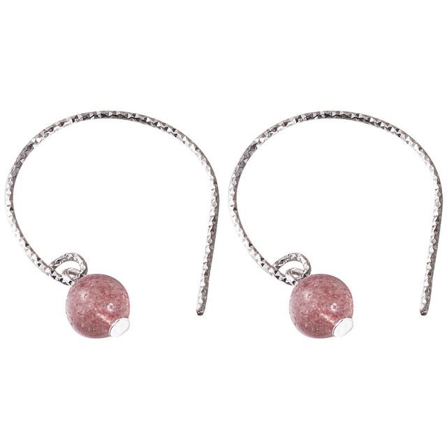 Sterling Dangle Crystal Faux Earring Silver FashionChic