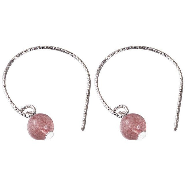 Sterling Dangle Crystal Faux Earring Silver FashionChic