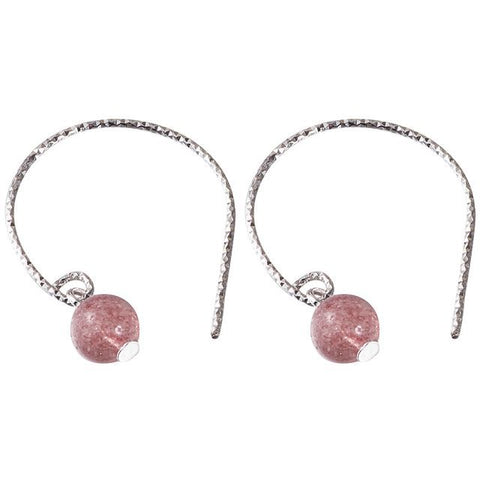 Sterling Dangle Crystal Faux Earring Silver FashionChic