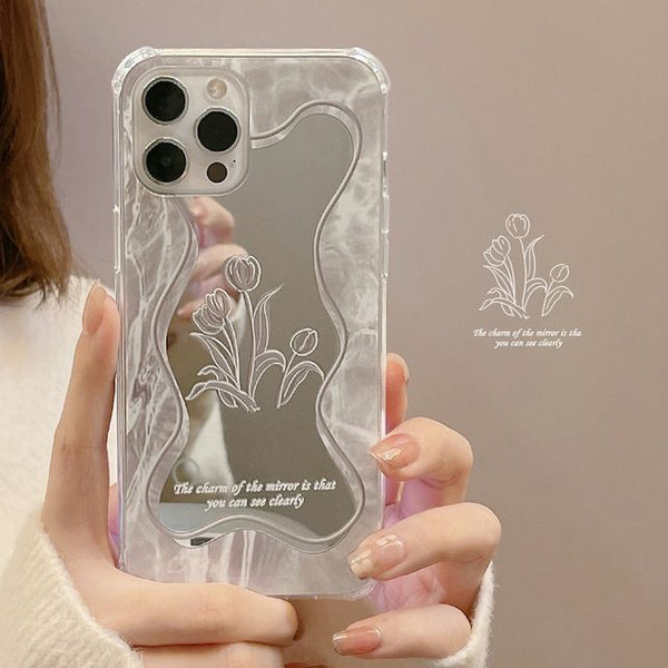 Flower Phone Mirrored Case FashionChic