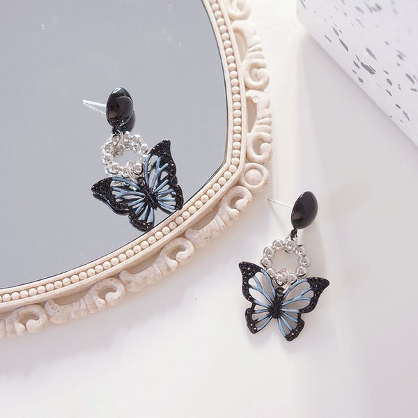 Dangle Butterfly Earring Alloy FashionChic
