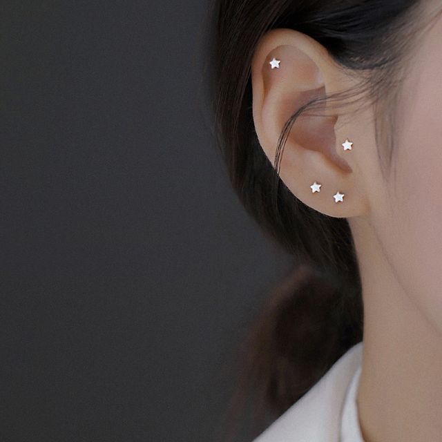 Sterling Star Stud Earring Silver FashionChic