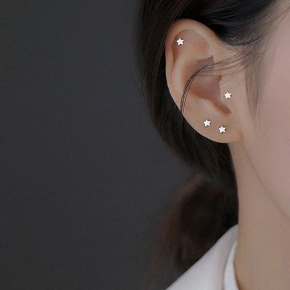 Sterling Star Stud Earring Silver FashionChic