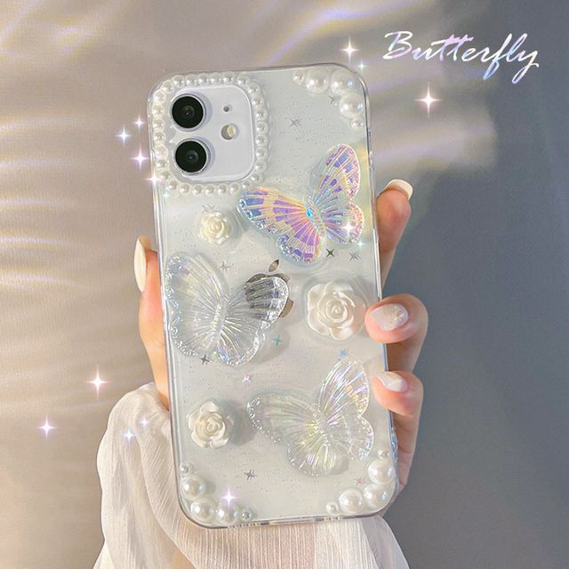 Phone Butterfly Transparent Case FashionChic
