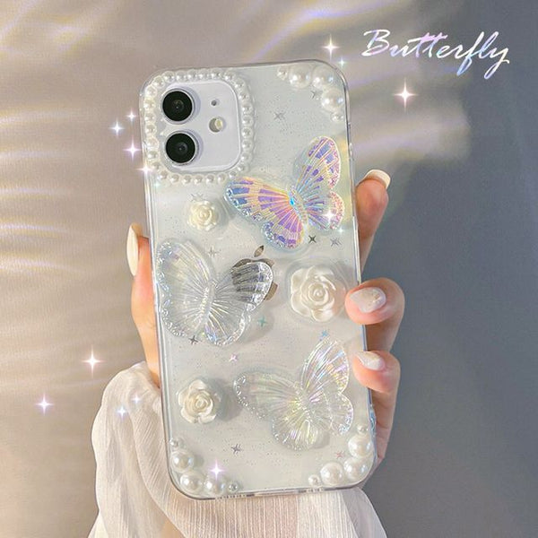 Phone Butterfly Transparent Case FashionChic