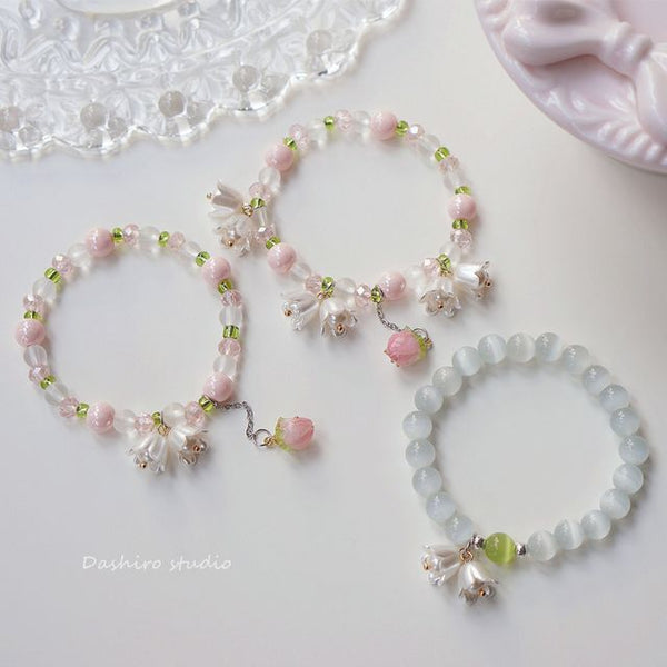 Resin Bead Flower Bracelet FashionChic