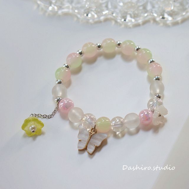 Resin Bead Flower Bracelet FashionChic