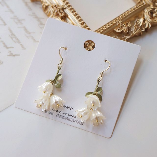 Flower Earring Dangle Alloy FashionChic