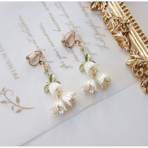 Flower Earring Dangle Alloy FashionChic