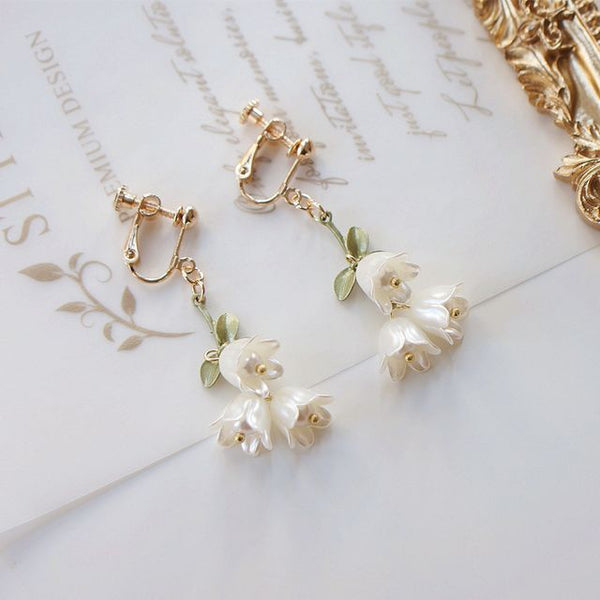 Flower Earring Dangle Alloy FashionChic