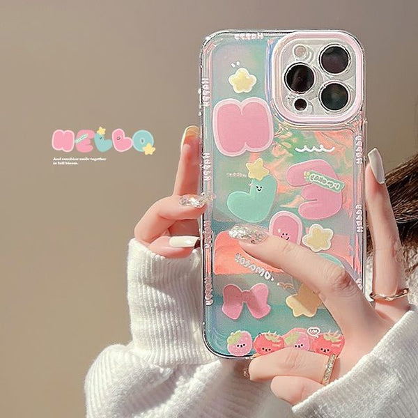 Phone Cartoon Case Holographic FashionChic