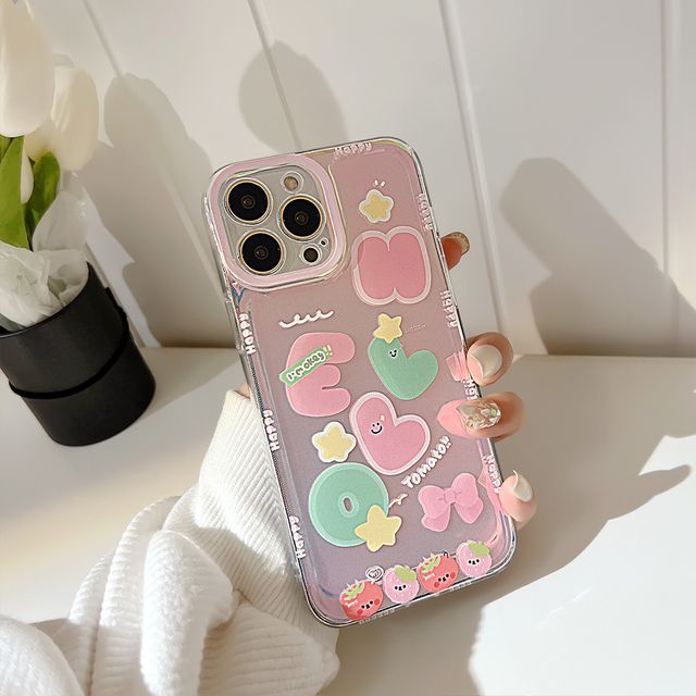 Phone Cartoon Case Holographic FashionChic