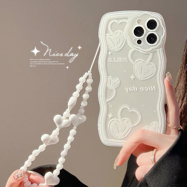 Phone Transparent Case Heart FashionChic