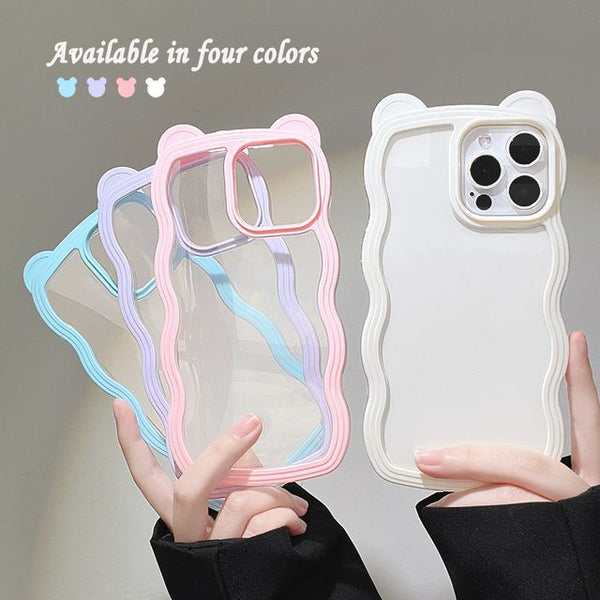 Case Phone Wavy Transparent FashionChic