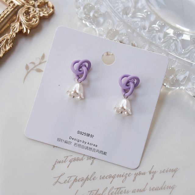 Earring Clip-On Flower Drop / FashionChic