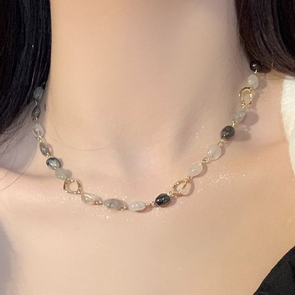 Necklace Gemstone FashionChic
