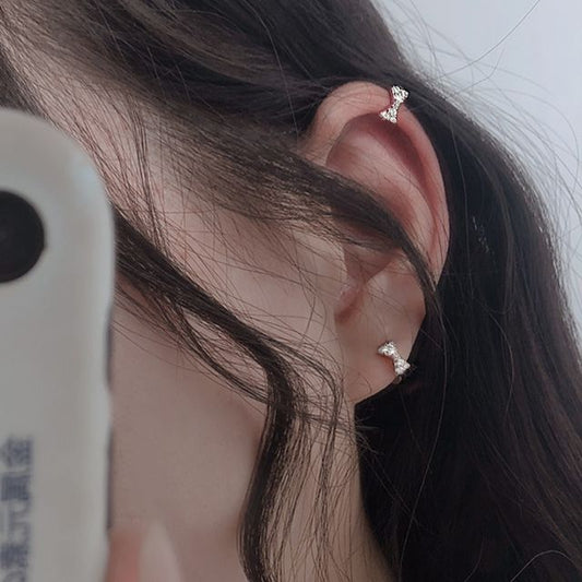 Cuff Bow Ear Rhinestone FashionChic