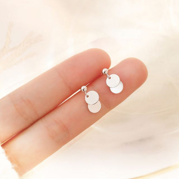 Earring Drop Disc FashionChic