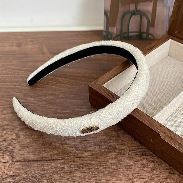 Headband Logo Tweed FashionChic