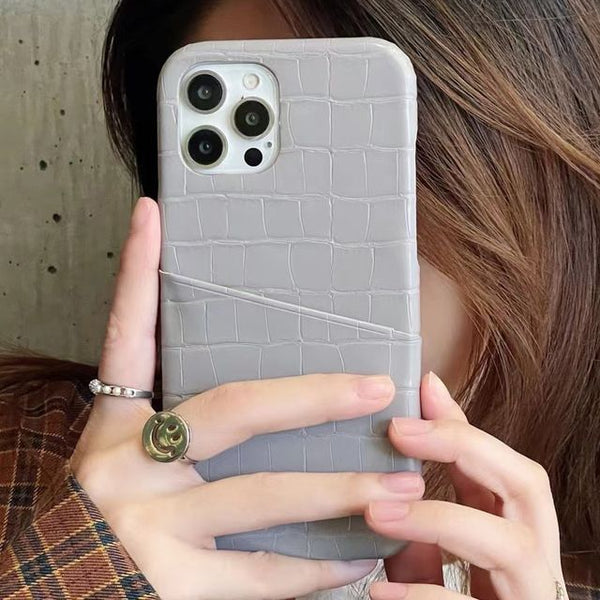 Leather Phone Case Holder Faux Card FashionChic